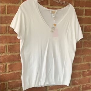 🔥Final Price 🔥 NWT Talbots white sweater